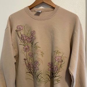 Floral Crewneck Sweatshirt